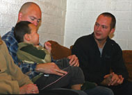 Even bijkletsen met ome Leon
